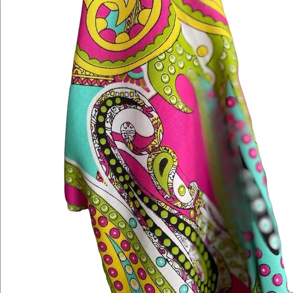 GypsieBlu Turquoise Kaftan Dress one size - Picture 6 of 8